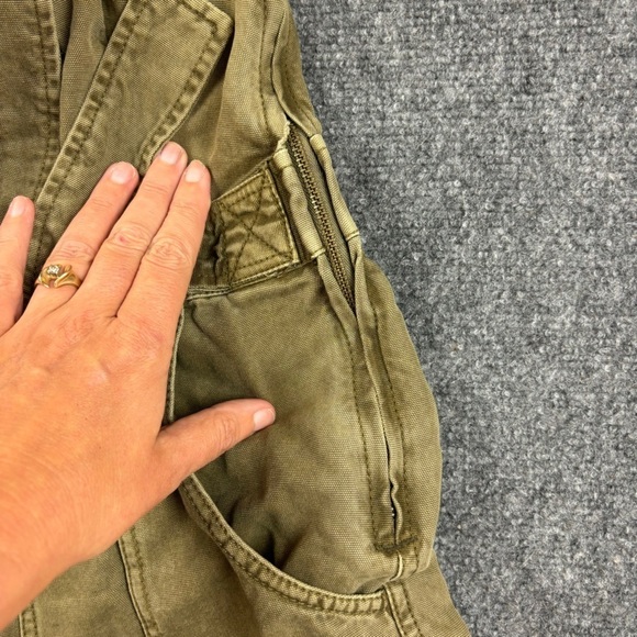 FREE PEOPLE Women’s Go West Utility Jumpsuit Moss Overalls size: Small - Picture 8 of 15